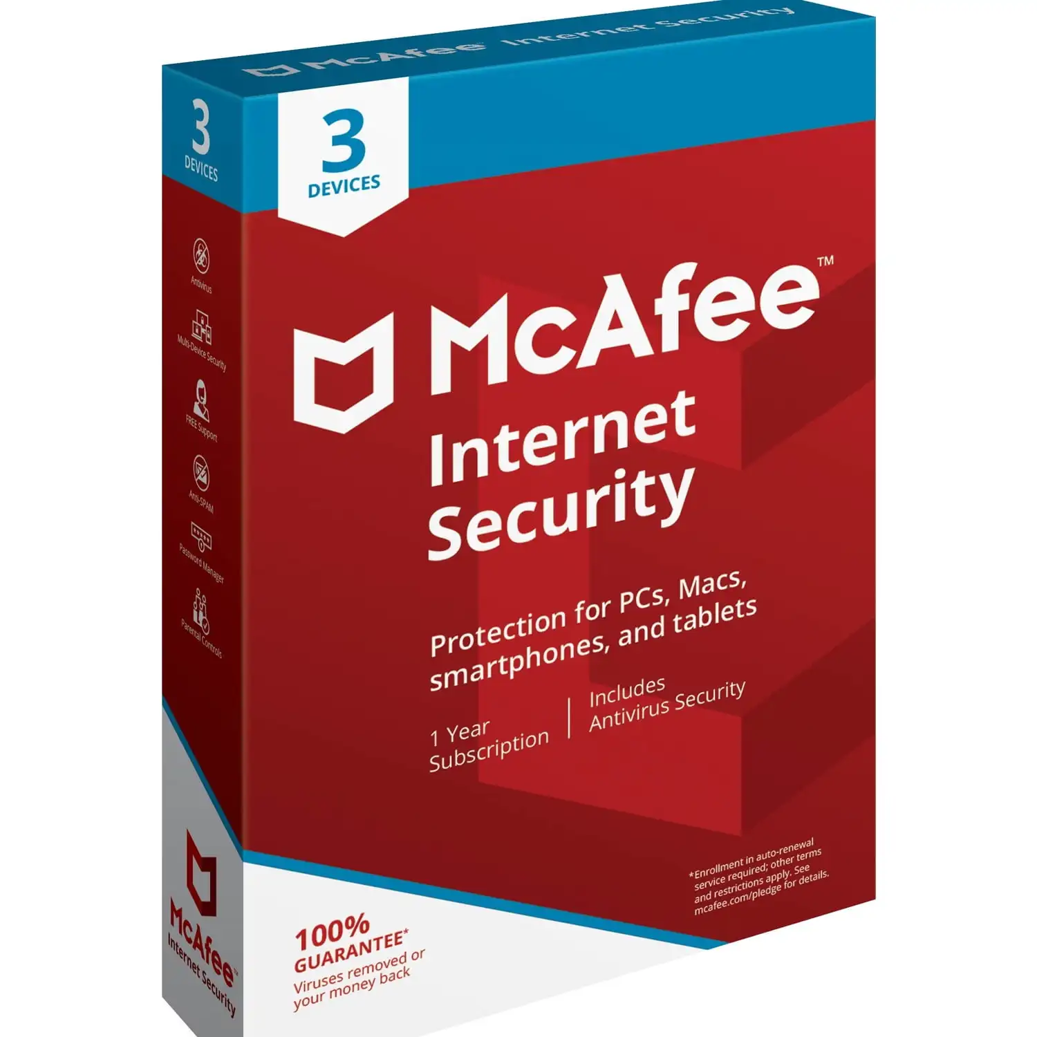 McAfee-Internet Security Device, Software antivírus, 3