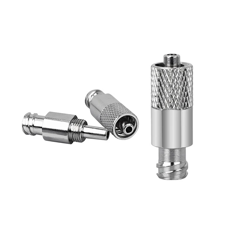 1pcs Pneumatic Stainless Steel Luer Lock Extension Adaptor Metal Threaded Syringe Connectors Male To Female Luer Lock Fitting