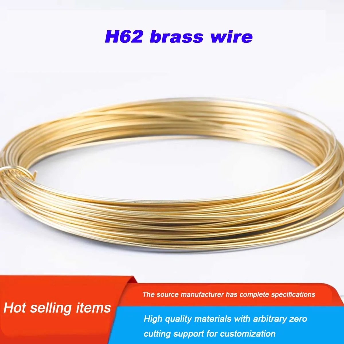 

DIY Copper Wire /H62 Brass Wire 0.3mm-3mm 1KG Round Wire Fine Round Rod