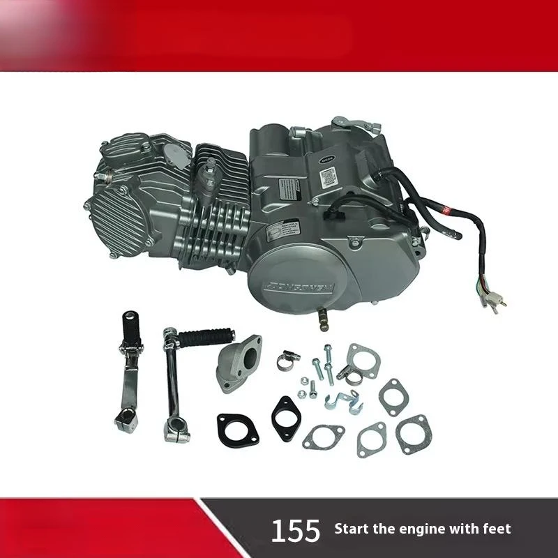 155cc Off-Road Two-Wheel Motorcycle Accessory 4 Stroke CDI Foot Start Engine Modification Manual Cutch Vehicle Manual