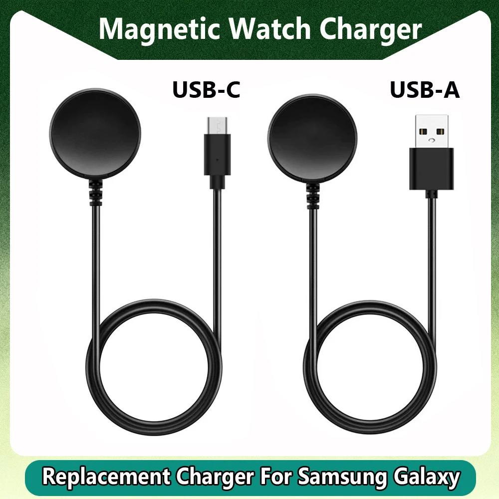 Replacement Charger For Samsung Galaxy Watch 7/6/6 Classic/5/5 Pro/4/4 Classic Charger USB-C Charger Smart Watch Accessories