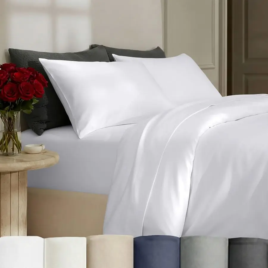 

3 Pc Full Queen Duvet Cover Set Winner Good Housekeeping Best Bedding Awards 2025, 400 Thread Count Sateen, 100 Cotton Duvet Cov