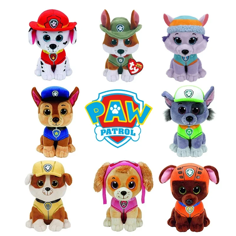 Paw Patrol ToysPuppy Skye Rocky Tracker Rubble Verest Zuma Zhuan Decorate Pendant Doll Children's Gifts