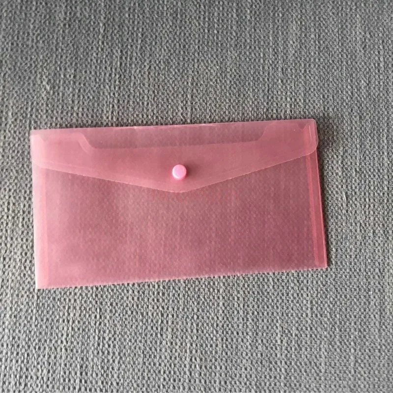 Storage bag Button bag Button bag Reimbursement document storage A5 transparent document bag Ticket holder