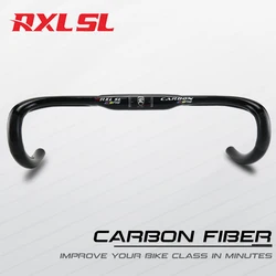 Carbon Road Handlebar,31.8mm,Carbon Racing Bike Speed Handlebar,RXL SL,400/420/440mm,External Routing,Road Bicycle Drop Bent Bar