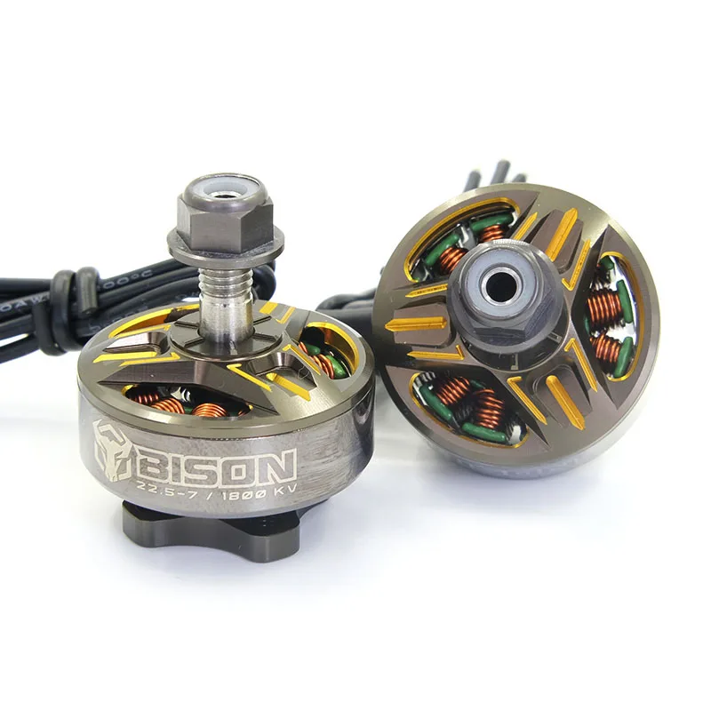 RCINPOWER BISON 22.5-7 1800kv 5-6S 2500kv 3-4S FPV Brushless Motor For FPV Racing Freestyle Long Range Multicopter Drone Parts