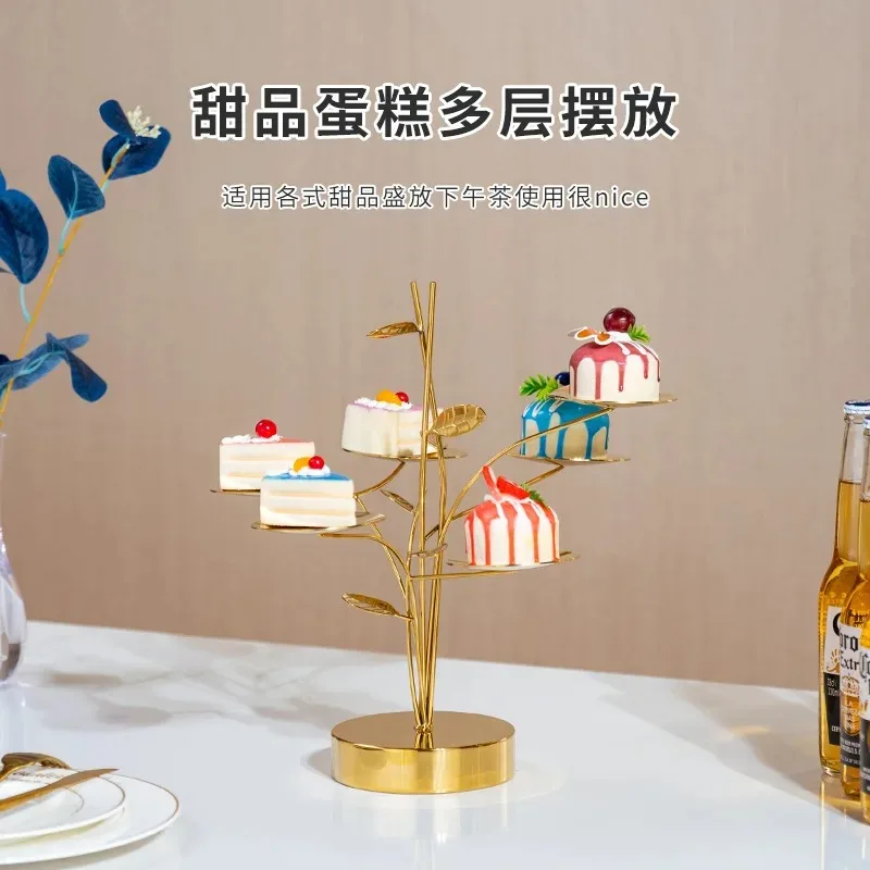 Afternoon tea snack plate cake stand dessert table ornament display stand tea break table fruit plate shelf simple style