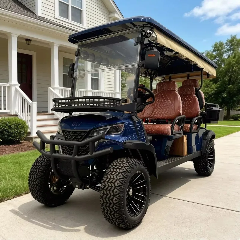 Factory New Hunting Off-road Vehicle Golf Cart Custom Powerful 6 Seater Electric UTV Golf Cart For Sale