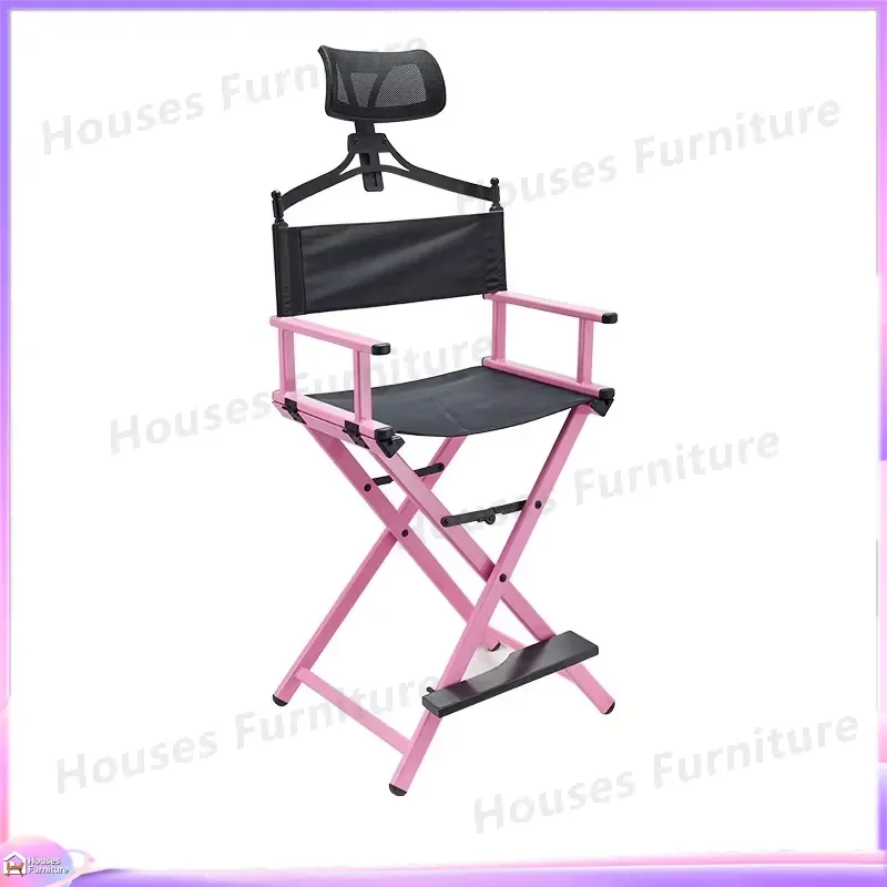 Luxury Lightweight Aluminum Folding Director Chair High Back Portable Beach Camping Outdoor Furniture Tall Leg Design Seat