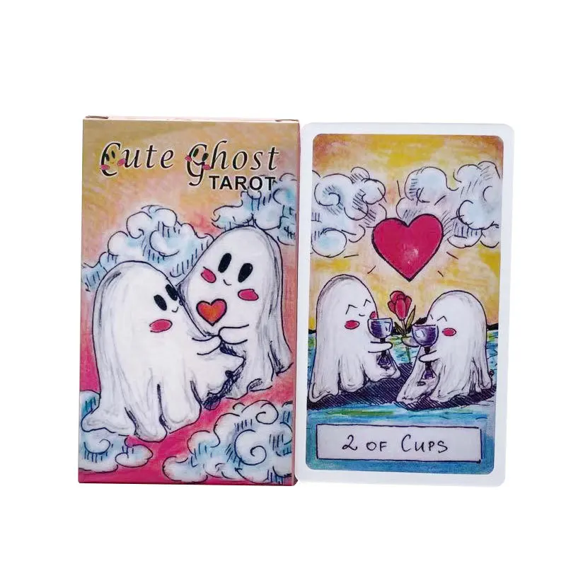 Cute Ghost Tarot Cards A 78 Deck Oracle English Visions Divination Edition Borad Playing Games
