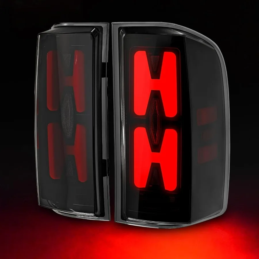 

Последовательные светодиодные задние фонари для Chevy Silverado 1500 2500HD 3500HD 2007-2013 гг. Пусковые анимированные, динамический указатель поворота, стоп-сигнал, R