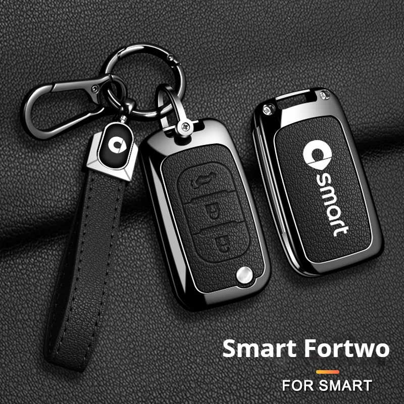 Chiave dell'automobile Borsette Caso Fob Copertura Per Mercedes Benz Smart Fortwo 453 Forfour 2015 2016 2017 CWTWB1G767 TWB1G767 Portachiavi Accessori