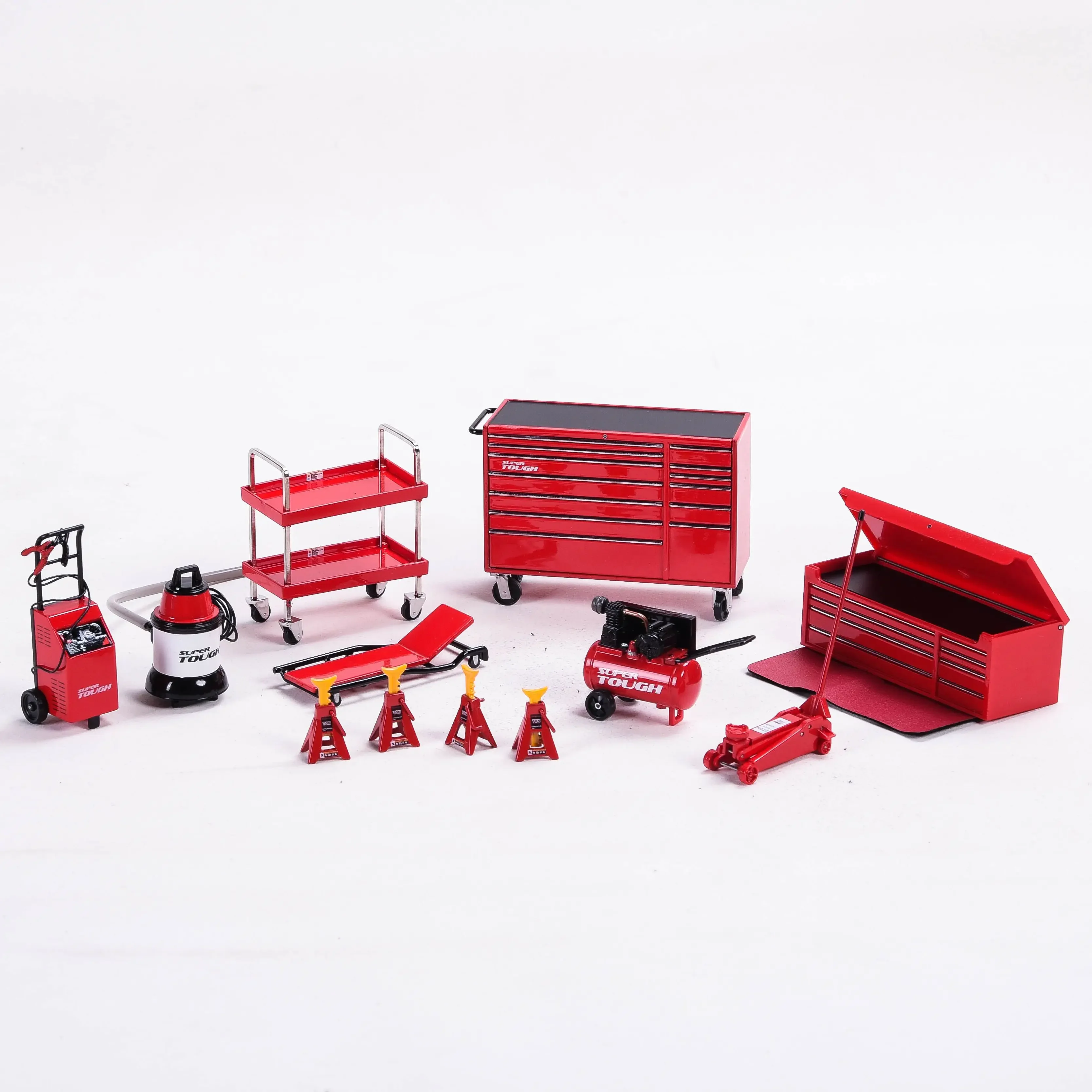 1:18 Scale Garage Series Repair Tool Set Model Scene Car Model Matching Car Model Collectible