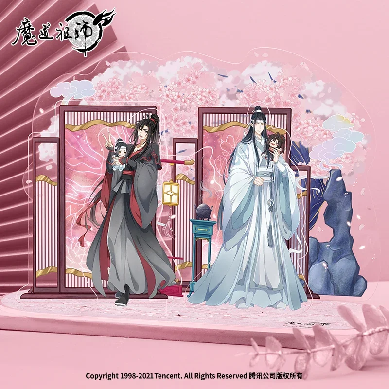 

Anime Grandmaster of Demonic Cultivation LanWangJi WeiWuXian Cosplay Acrylic Double Standing Sign Desktop Ornament Xmas Gift