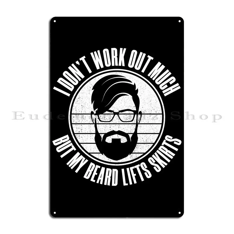 Full Beard Metal Plaque Designs Mural Club Bar Garage Club Tin Sign Poster