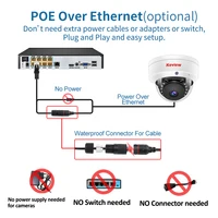 4K 4MP POE IP Camera Audio H.265 Dome Explosion-proof Waterproof Indoor Outdoor Surveillance Security Camera CCTV Video for NVR 5