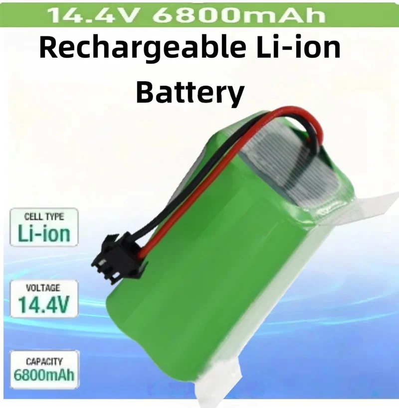 

14.4V 2600mAh Rechargeable Li-ion Battery, for Deebot N79S/N79, Tesvor X500 & Robovac 11, Ideal Spare Part for Vacuum Power