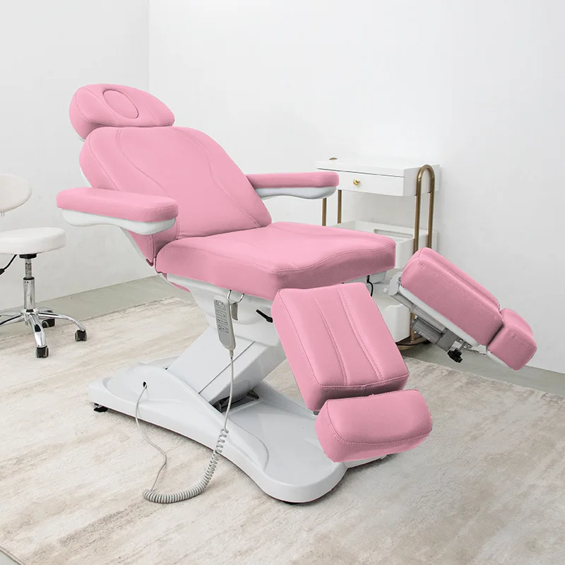 5 Motors Electric Pedicure Chair Split-legged Chair Electric Treatment Chair Foot SPA Electric Massage Bed