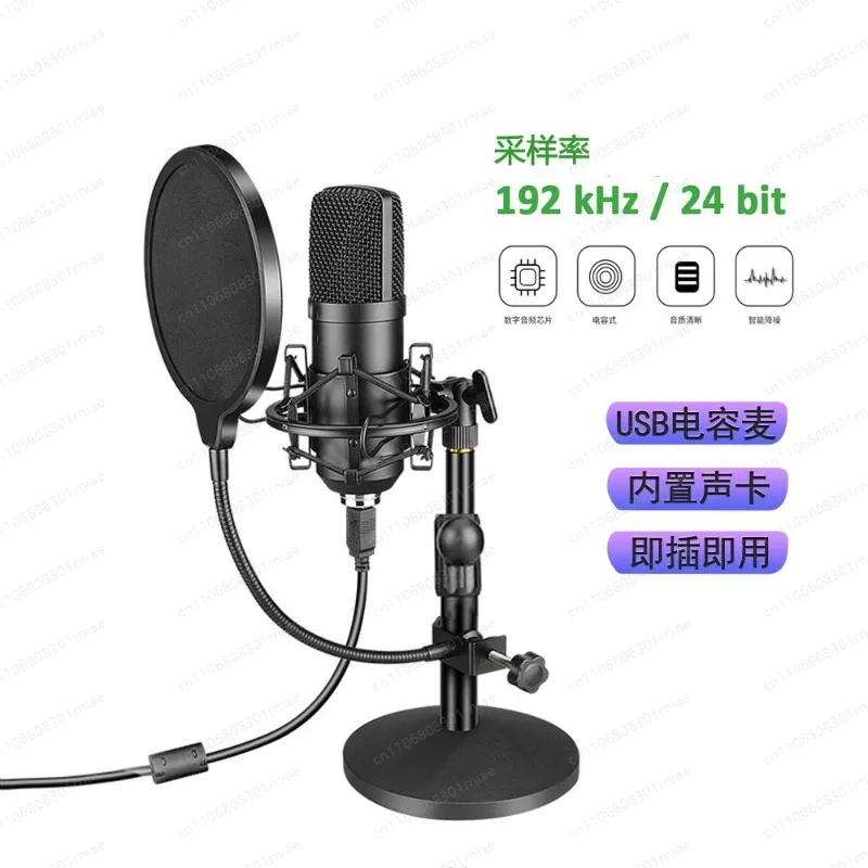 192KHz/24Bit high sampling rate USB computer live recording microphone bm800 microphone set BM-700