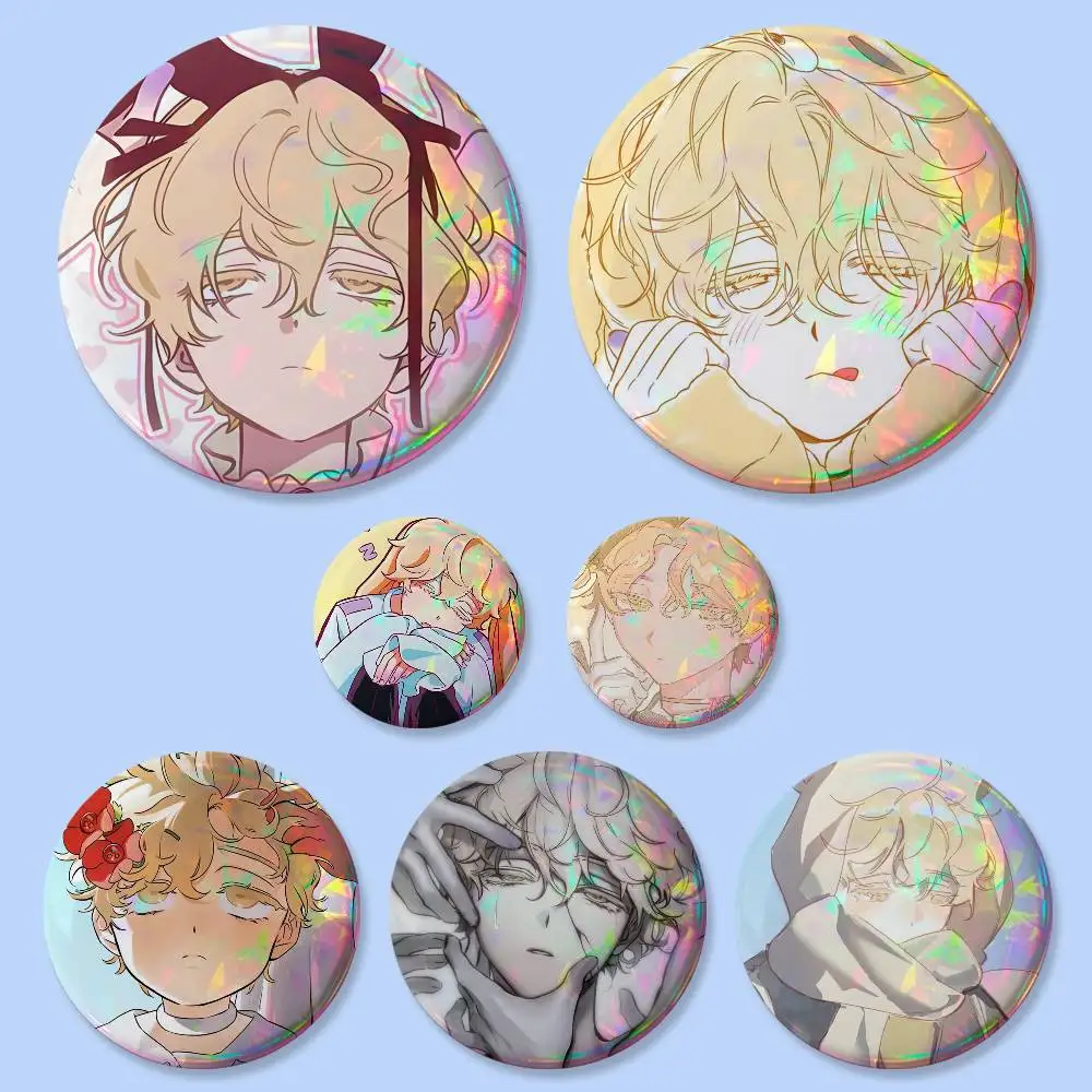 1pc Anime Alien Stage Luka Badges Button Round Creative Pin Brooch Badge Bag Decor Accessories Fans Collect Friends Gifts