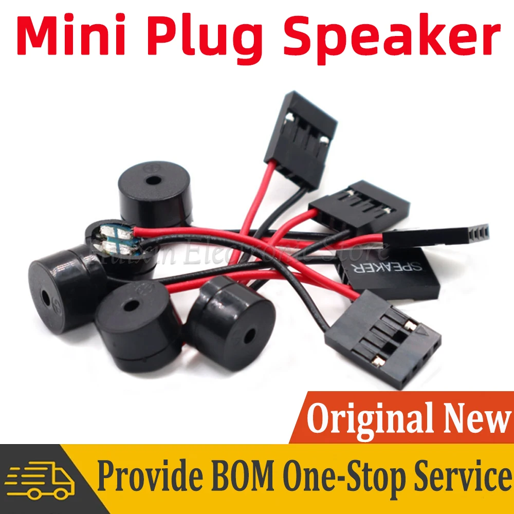 

10Pcs Mini Plug Speaker For Electronics PC Interanal BIOS Computer Motherboard Mini Onboard Case Buzzer Board Beep Alarm
