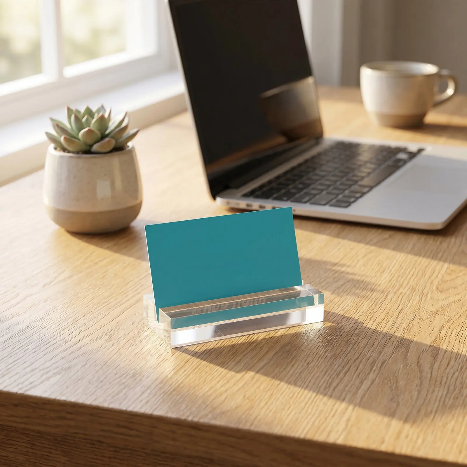 10Pcs Acrylic Playing Card Holder Clear Table Card Stand Slanted Slot Stable Organizer for Board Games Business Cards