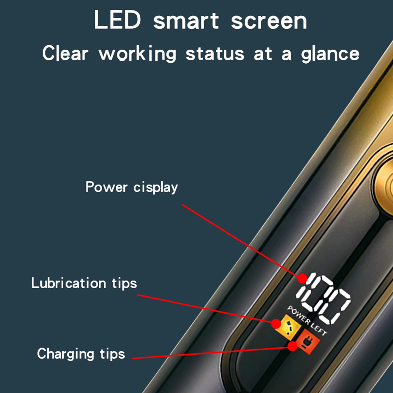 HIENA Intelligent Hair Clipper For Men Led Display High Power Hair Beard Trimmer Professional Barber Hair Cutting Machine Set