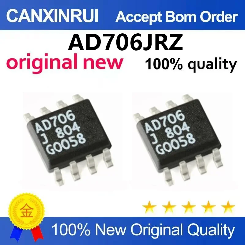 (5pcs-100pcs)Original AD706JRZ AD706J Surface mount SOP-8 Current Dual Operational Amplifier Chip