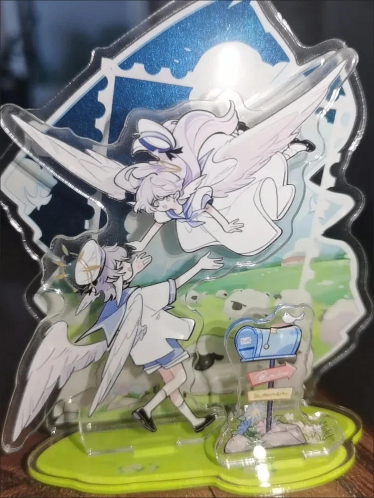 Honkai:Star Rail Flying Free Sunday Robin Three Insert Acrylic Figure Stand Model Plate DIY Desk Decor Standing Sign Ornaments