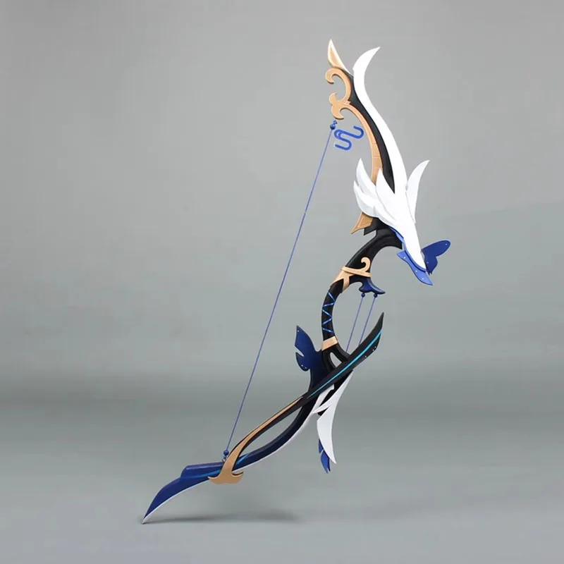 

130CM Game Genshin Impact Cosplay Weapons Aqua Simulacra Bow Yelan Props for Halloween Carnival Fancy Party Events Halloween