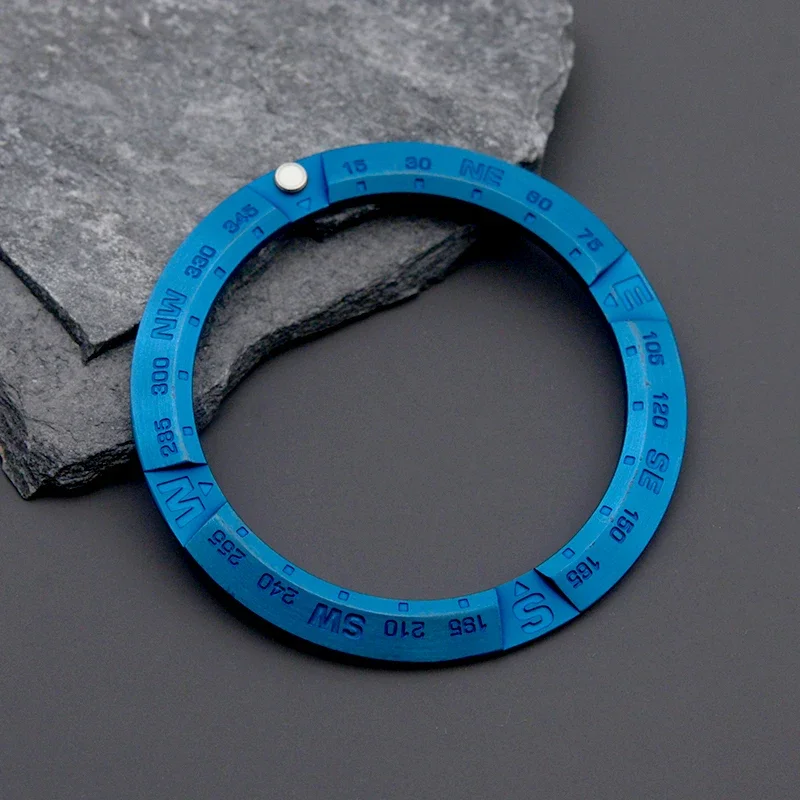 41*32 مللي متر ساعة الحافة إدراج 316L الفولاذ المقاوم للصدأ صالح الساموراي الأسود سلسلة PROSPEX SRPB55K1 ساعة الحال بالنسبة ساعة رجالي إصلاح جزء