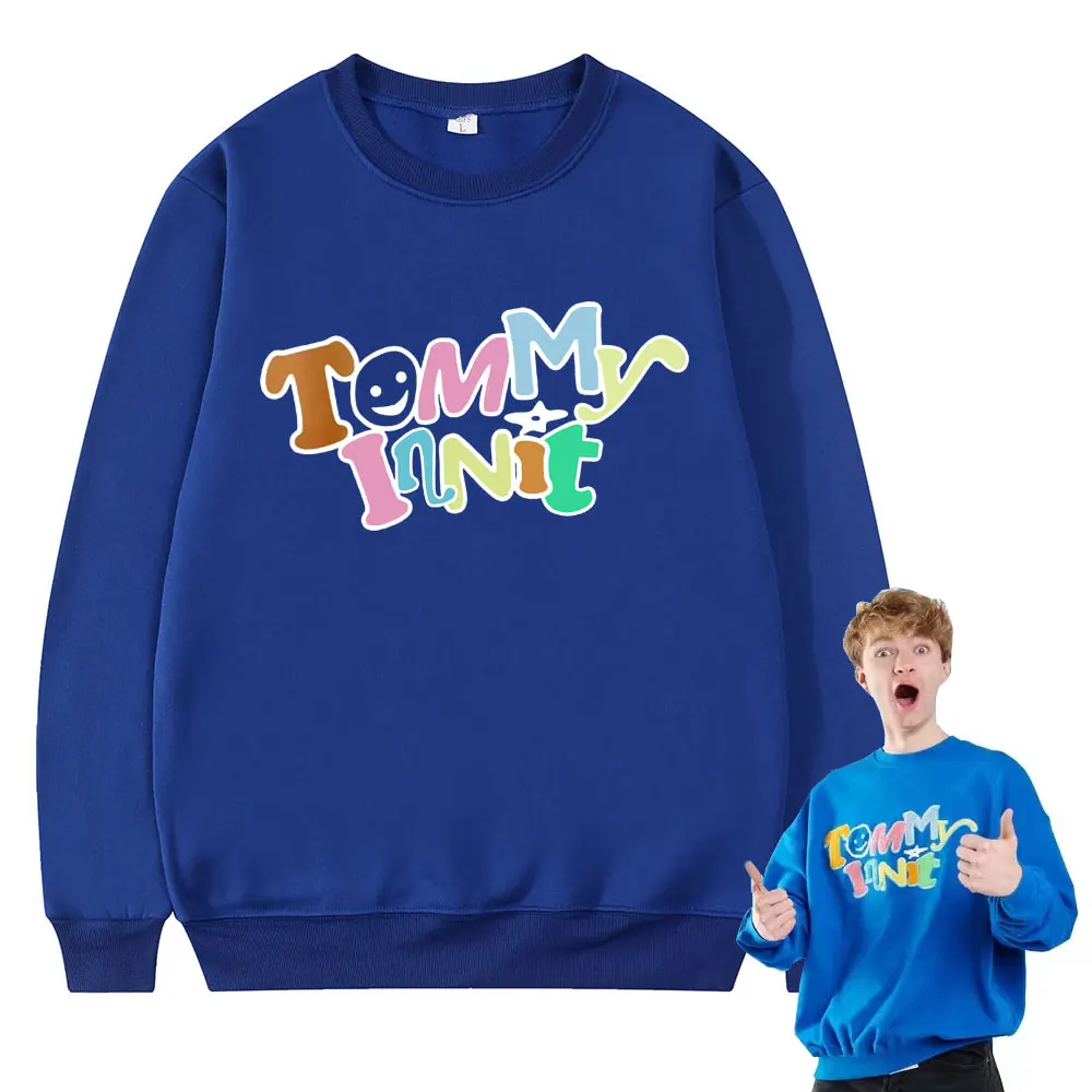 TommyInnit Merch Blue Cosplay Hoodie Dream Team SMP MCYT Pullover Merch Men Women Long Sleeve Crewneck Sweatshirt Tracksuit