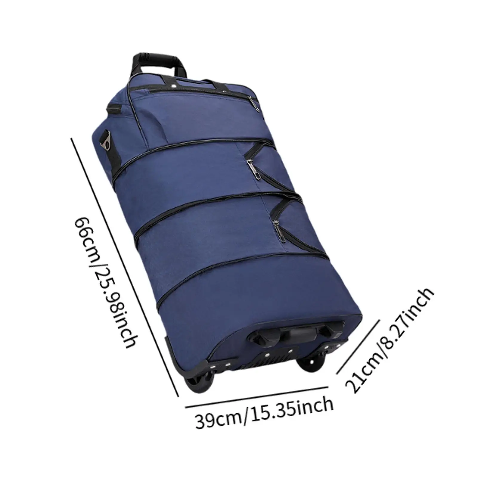 Rollbare Reisetasche, kompakte, multifunktionale, robuste Gepäcktasche mit Rollen