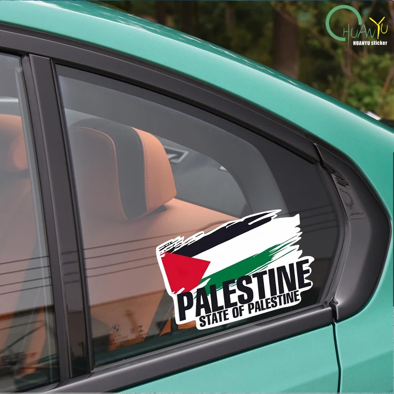 Palestine Flag Bumper Stickers Motorcycle Racing National Flag Off Road Decal World Peace Stickers view 6