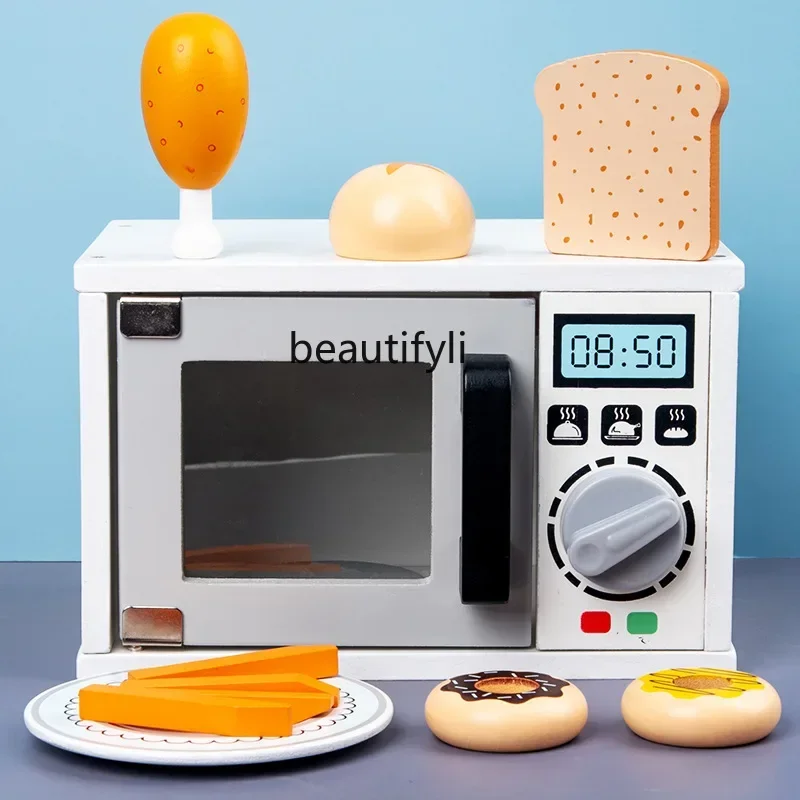 

Children's Simulation Microwave Oven Kitchen Toys Simulation Baking Tableware Oven Kitchenware Set