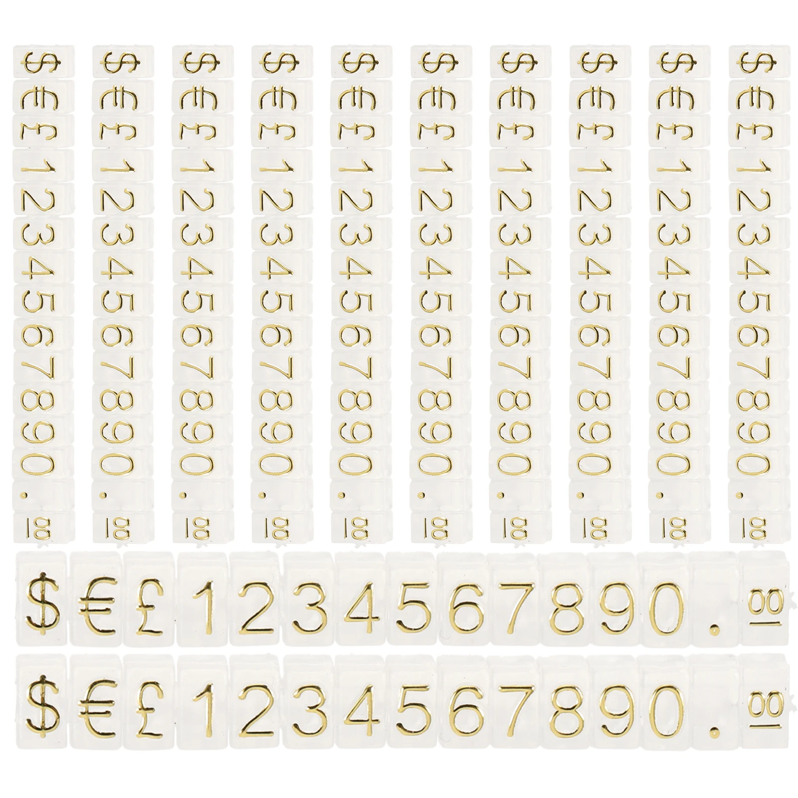 

20 Pcs Price Tags for Jewelry Display Stands Aluminum Lightweight Labels Cube Blocks Pricing Fruits Foods