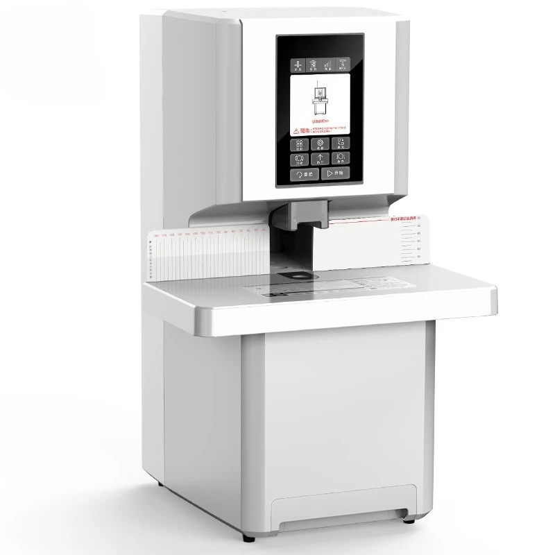 Máquina automática de encuadernación financiera, perforadora eléctrica contable, máquina de encuadernación y perforación de tubos con remachado por fusión en caliente