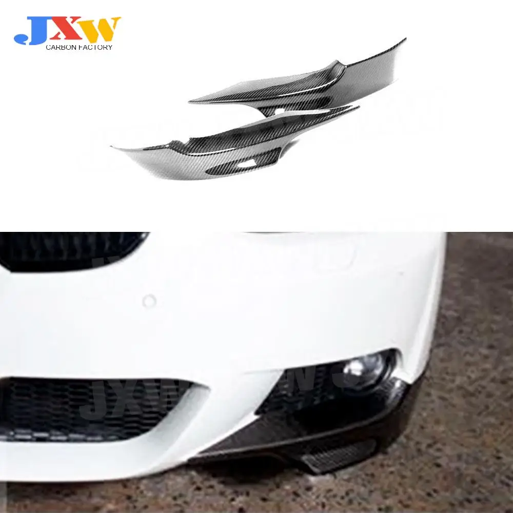 

For BMW 3 Series E92 E93 M Tech Sport 2PCS Carbon Fiber Car Front Bumper Splitter Lip Diffuser Guard Protector 2007 - 2009 FRP