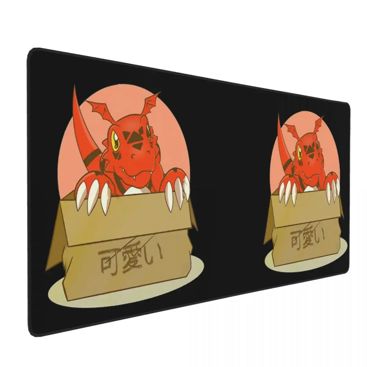 Guilmon In The Box Digimon Classic Large Mouse Pad Computer Keyboard Mouse Mat Gaming PC Laptop Desk Mat Accessories Table Mats