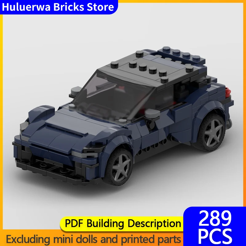 

Модель городской автомобиль MOC, строительные кирпичи, Purosangue, роскошный спортивный внедорожник, модульная технология, детские праздничные подарки, сборные игрушки, костюм