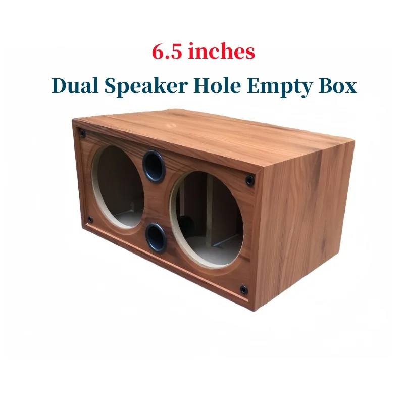 

Double Hole 6.5-inch Speaker Empty Box,1Piece Passive Subwoofer Box,Mid Mounted Woofer Housing,DIY Car/Home Bass Speaker Box
