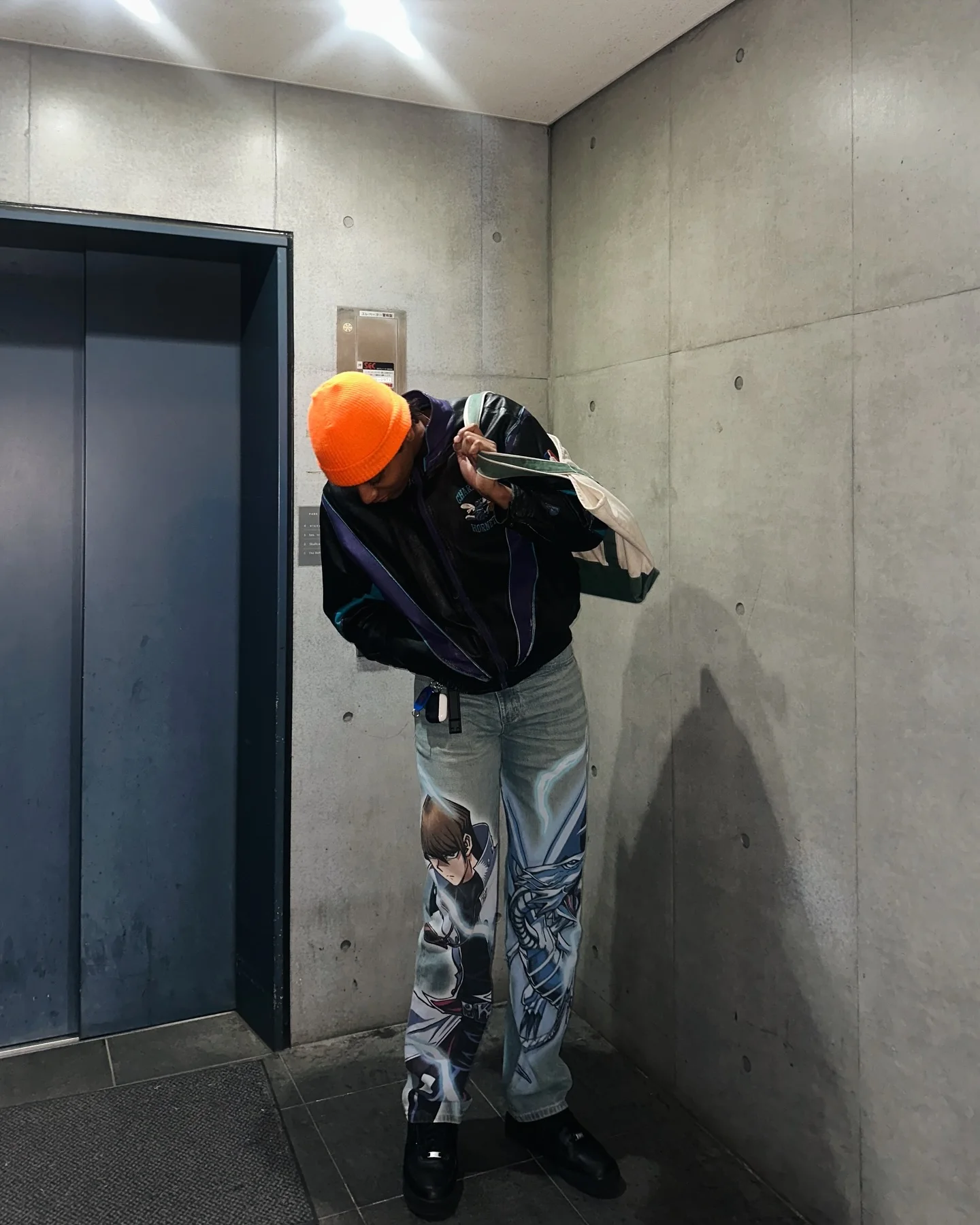 遊戯王 Y2k パンツ海馬プリントだぶだぶのジーンズ男性弾性ウエストストリート 2000 年代ジョギングカジュアルパンツジムズボン男性服