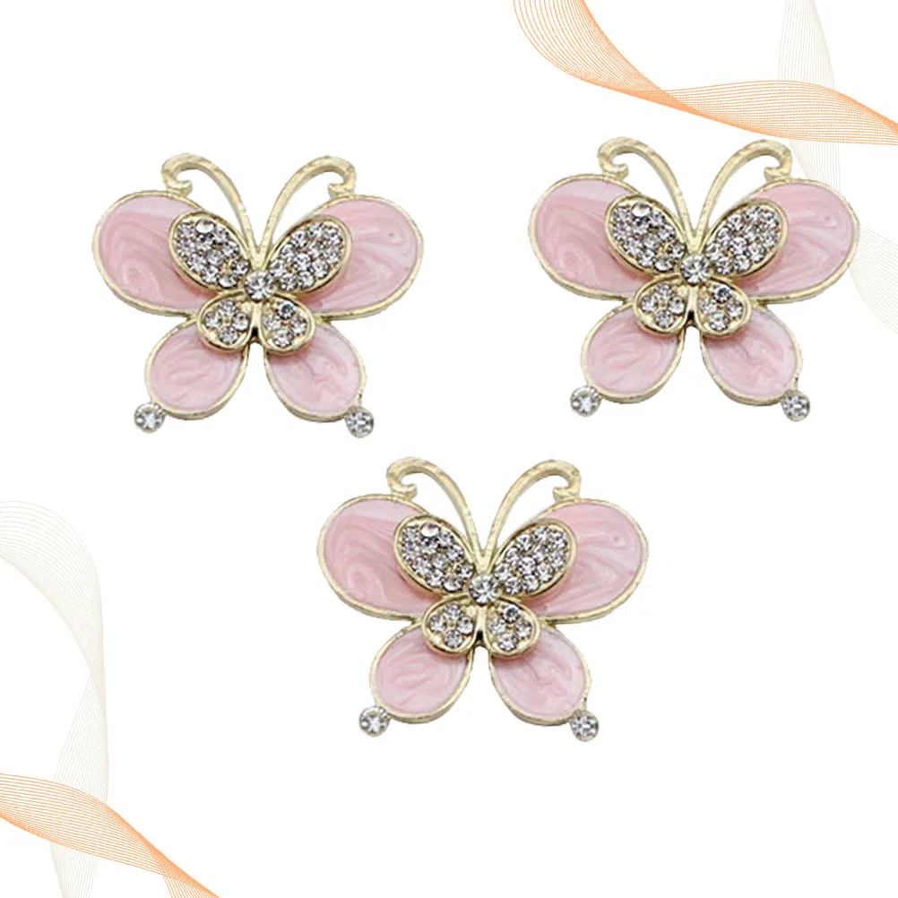 3 قطع من ديكور حجر الراين لحافظة الهاتف، ملصق سبيكة إبداعية، سهل التركيب، ملحقات الهاتف المحمول ذاتية الصنع، فكرة هدية جميلة باللون الوردي #2