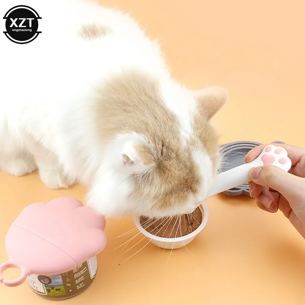 Pet Can Spoon Multi-Function Can Opener Wet Food Dry Food Spoon Cat Tableware Supplies Feeding Mixing Spoon Cat Shovel