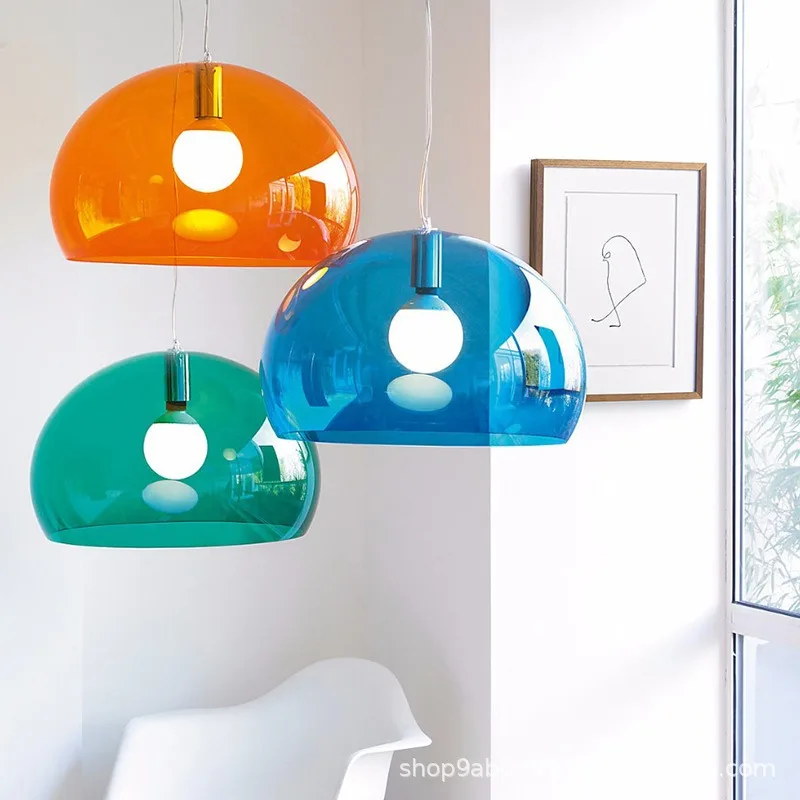 Italian Designer Creative Colorful LED Pendant Lamp Hanging Light for Villa Hotel Dining Table Modern Home Industrial Chandelier