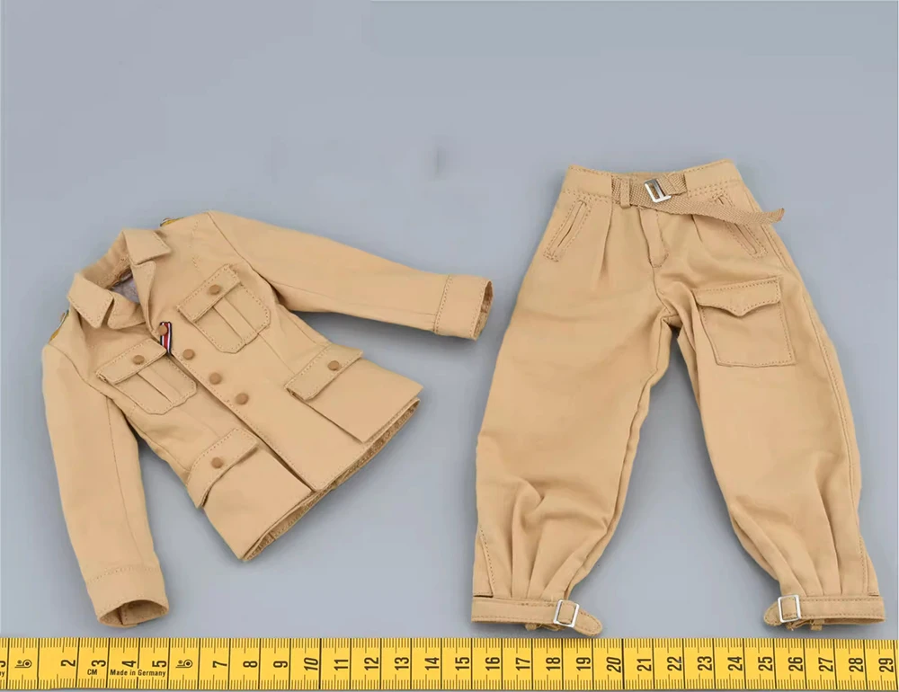 1/6 DID D80172 Man Who Serie Soldato Militare Colore Sabbia Uniforme Top Pantalone con Medaglie Berretto da Barca Cravatta Accessori Per 12"