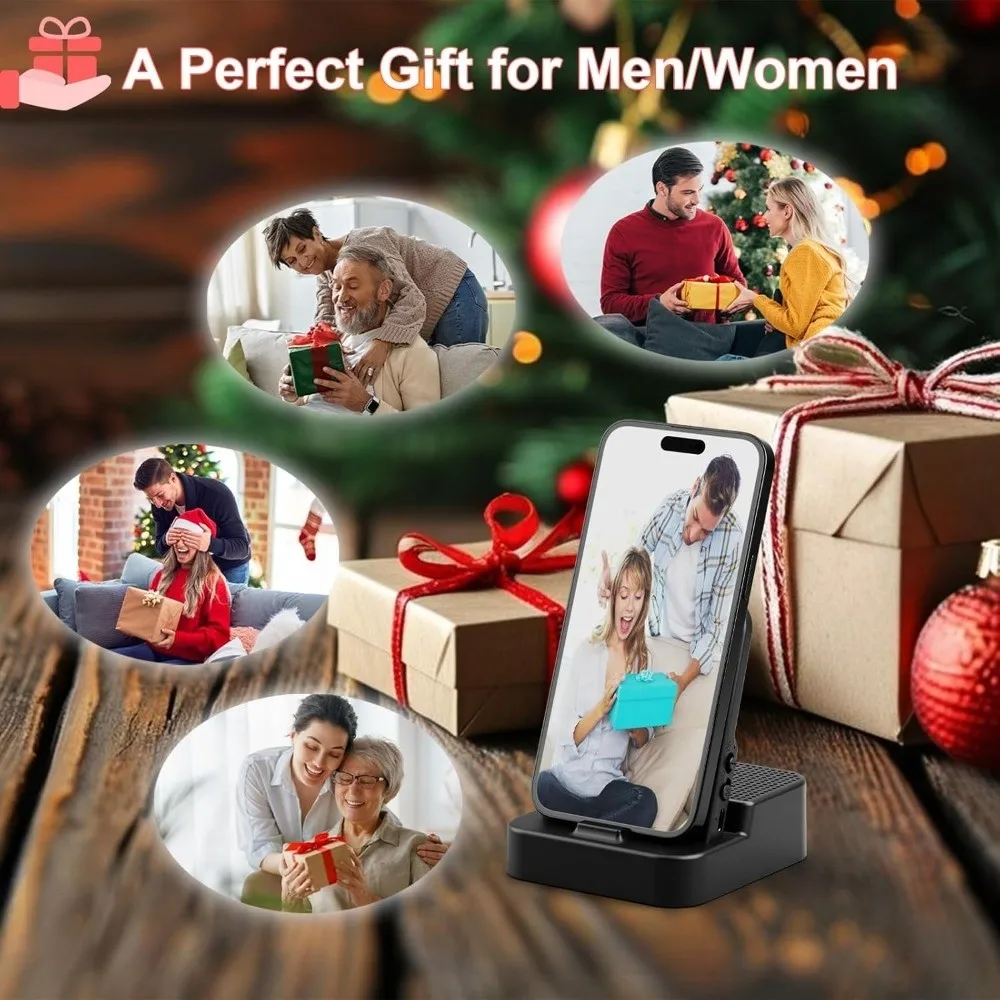 

2 in 1 Induction Mobile Phone Holder Non-Slip HD Sound Wireless Bluetooth Speaker Stand Multi-function Portable