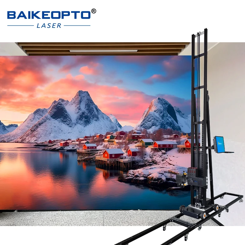 Mesin Pengecatan Otomatis Stiker Dinding Dinding Mesin Lukis Printer Inkjet Dinding