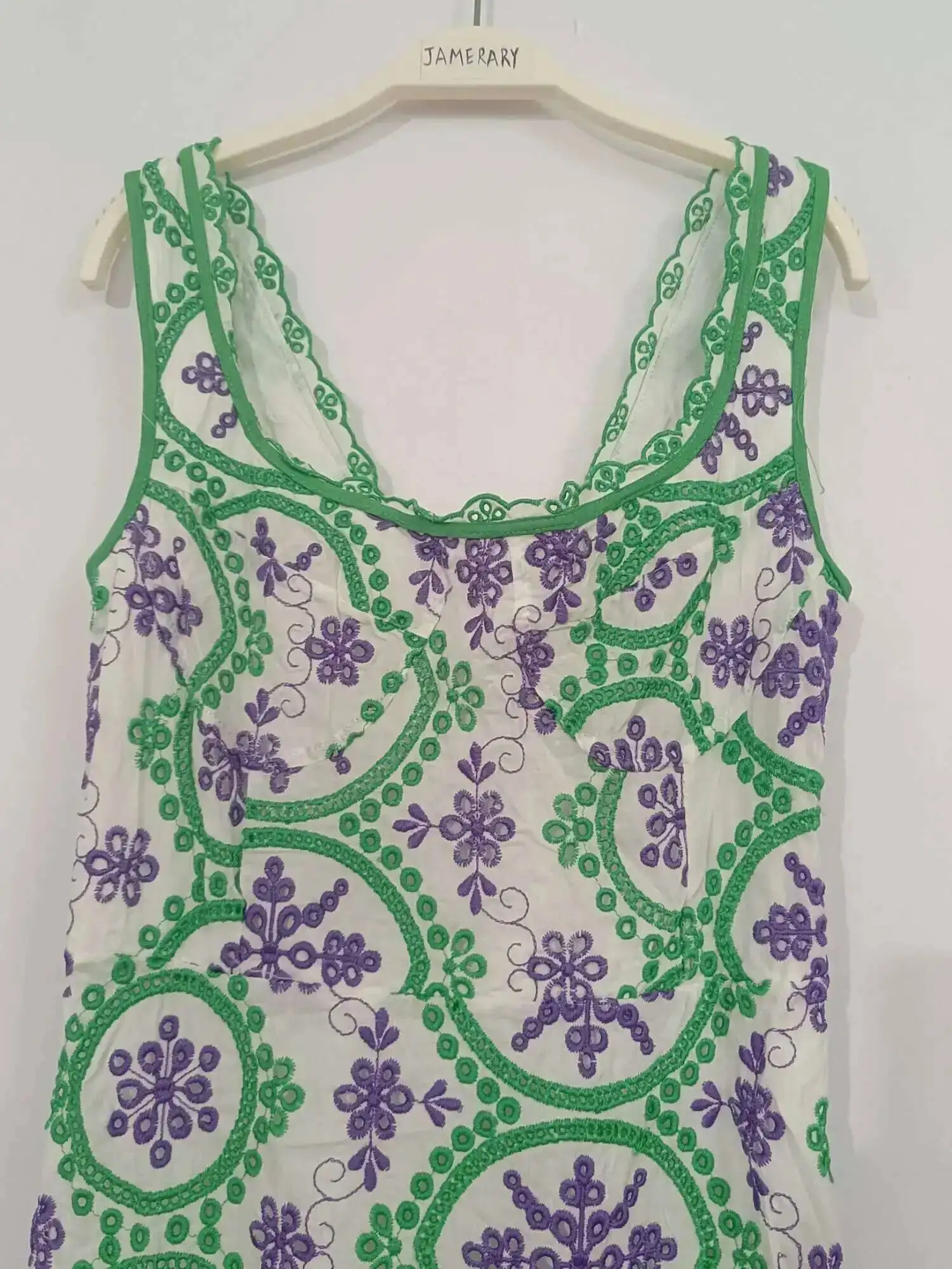 Jamerary Frauen Stickerei Kleider Midi Baumwolle Fischschwanz Meerjungfrau Abschluss ball langes Kleid weibliche Party Nacht Sommer neue Strand Sommerkleid