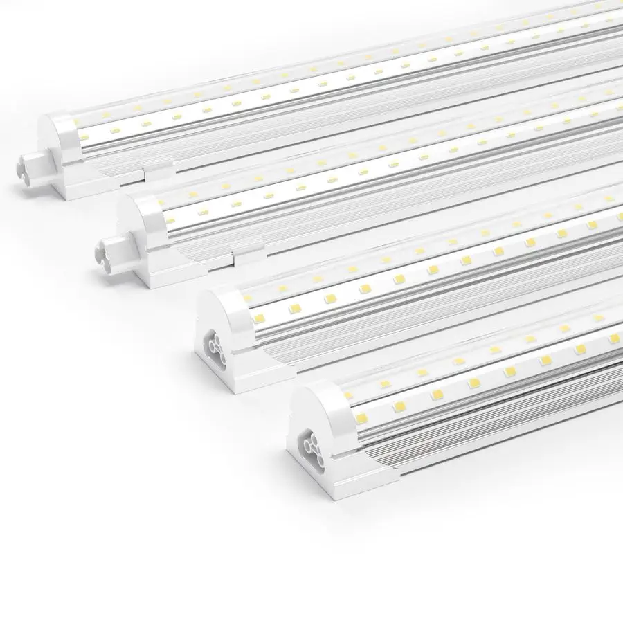 

4 Pack 4 FT Led Shop Lights, 6000K Clear White, 5000LM Super Bright, 36W Equivalency 468W, Commercial Bay Lighting, UShaped Link